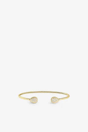 Boucheron Serpent Bohème 18ct Yellow-Gold and 0.27ct Brilliant-Cut Diamond Bangle Bracelet