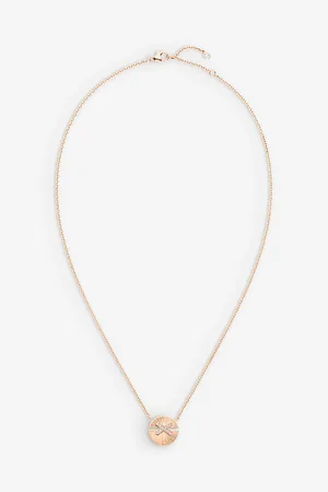CHAUMET Jeux De Liens Harmony Small 18ct Rose-Gold and 0.06ct Diamond Pendant Necklace
