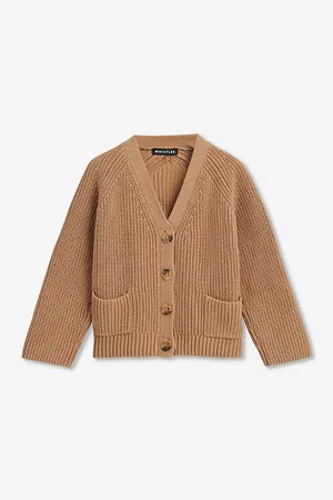 Whistles Nora Slip-Pocket Cotton Cardigan 3-9 Years