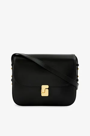 Soeur Womens Belissima Maxi Branded-Buckle Leather Cross-Body Bag