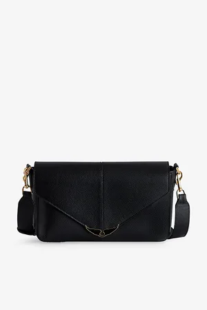Zadig & Voltaire Womens Borderline Wing-Embellished Leather Cross-Body Bag
