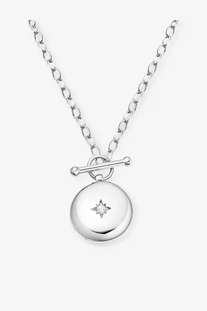ASTLEY CLARKE Womens Biography Locket Sterling-Silver and Sapphire Necklace