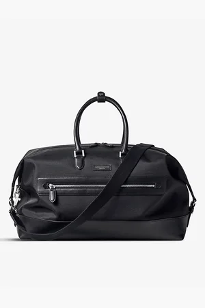 ASPINAL OF LONDON Mens Logo-Embellished Woven Duffle Bag