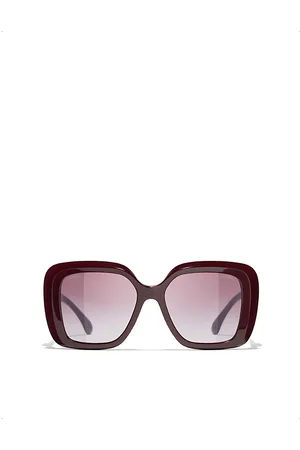 CHANEL Womens Square-Frame Sunglasses