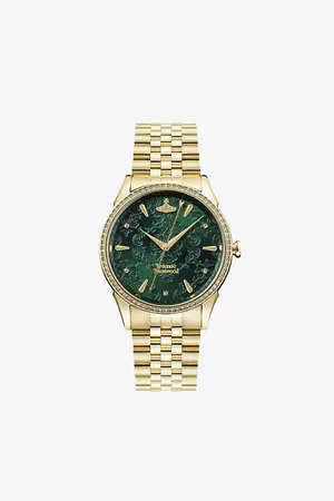 Vivienne Westwood Vv208gdgd Wallace Gold-Tone Stainless-Steel and Swarovski Crystal Quartz Watch