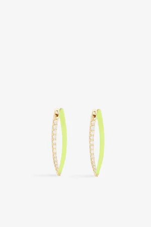 Melissa Kaye Cristina Medium 18ct Yellow-Gold and 0.57ct Brilliant-Cut Diamond Earrings
