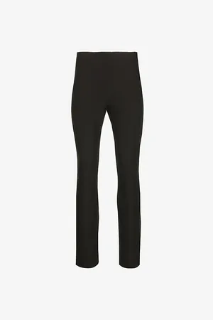 Vince Womens Cropped Straight-Leg Mid-Rise Stretch-Woven Trousers