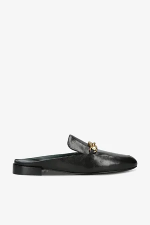 Tory Burch Womens Jessa Backless Leather Loafers