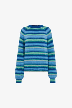 Whistles Womens Variated Striped Knitted Jumper