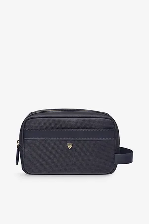 ASPINAL OF LONDON Mens Logo-Embellished Zipped Woven Wash Bag