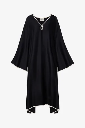 By Malina Womens Briony Cut-Out Wide-Sleeve Woven Midi Dress