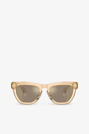 Burberry Womens Be4415U Square-Frame Acetate Sunglasses