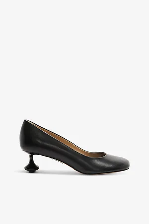 Loewe Womens Toy Sculpted-Heel Leather Heeled Courts