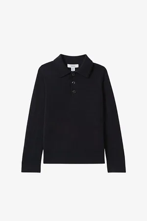 Reiss Trafford Long-Sleeve Collared Wool Jumper 3-14 Years