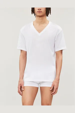 Hanro Mens Cotton Sporty Cotton-Jersey T-Shirt