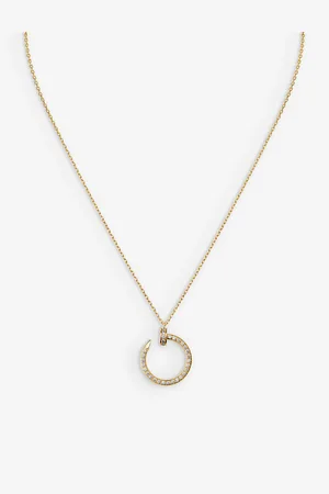 Cartier Juste Un Clou 18ct Yellow-Gold and 0.38ct Diamond Pendant Necklace