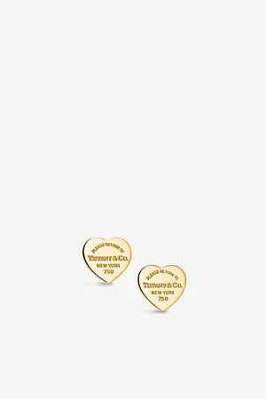 Tiffany & Co. Mini Heart Tag 18ct Gold Earrings