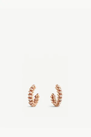 Cartier Clash De 18ct Rose-Gold and 0.41ct Brilliant-Cut Diamond Earrings