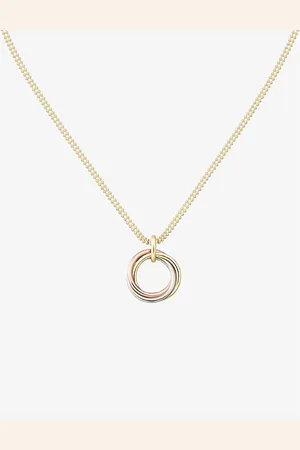 Cartier Trinity 18ct Rose, Yellow and White-Gold Necklace