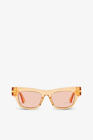 Bottega Veneta Womens 6J000306 Bv1122S Rectangular-Frame Acetate Sunglasses