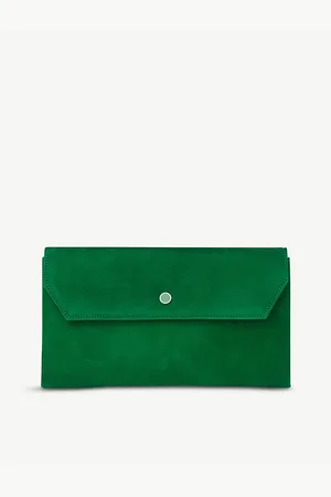 LK Bennett Womens Dora Suede Clutch Bag