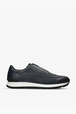 JOHN LOBB Mens Lift Leather Low-Top Trainers