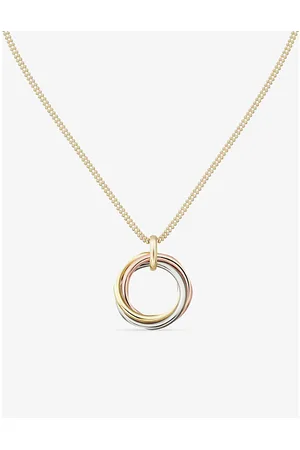 Cartier Trinity Medium 18ct White, Rose and Yellow-Gold Pendant Necklace