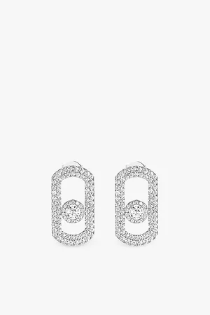 MESSIKA So Move Pavé 18ct Gold and 1.3ct Diamond Earrings