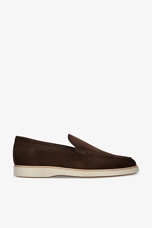 Magnanni Mens Paraiso Tonal-Stitching Suede Loafers