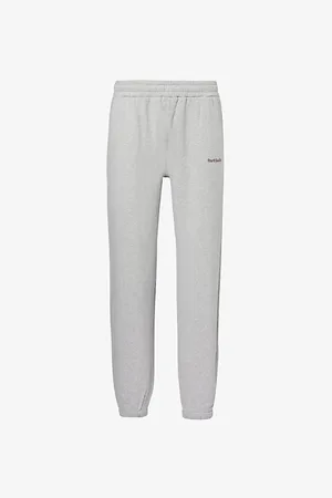 4th & Reckless Womens Dianna Logo-Embroidered Drawstring-Waist Cotton-Jersey Jogging Bottoms