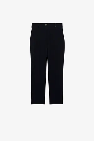 Claudie Pierlot Womens Poupin Tailored Mid-Rise Woven Trousers