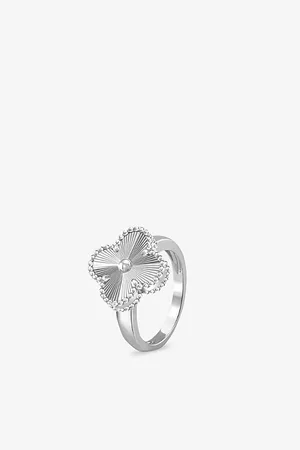 Van cleef Vintage Alhambra 18ct White-Gold Ring