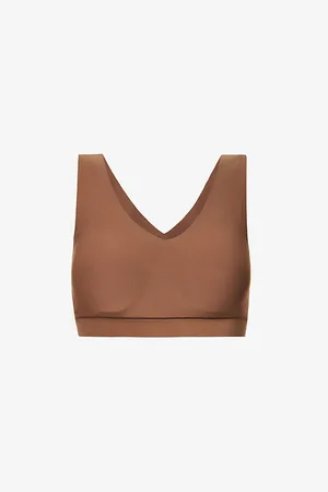 Chantelle Womens Soft Stretch Smooth V-Neck Crop Top