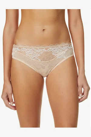 Wacoal Womens Lace Perfection Mid-Rise Stretch-Lace Briefs
