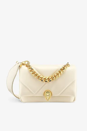 Bvlgari Womens Serpenti Maxi Cabochon Small Leather Cross-Body Bag