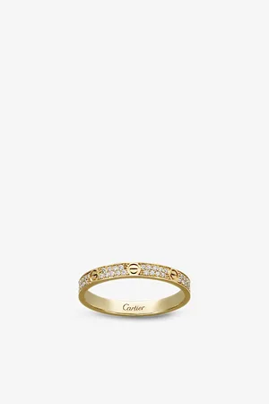 Cartier Love 18ct Yellow-Gold and 0.19ct Brilliant-Cut Diamond Ring