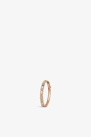 Van cleef Perlée Sweet Clovers 18ct Rose-Gold and 0.68ct Brilliant-Cut Diamond Bracelet