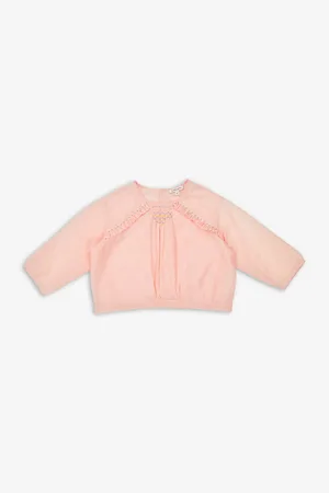 Caramel Krill Cropped Cotton-Blend Blouse 3-12 Years