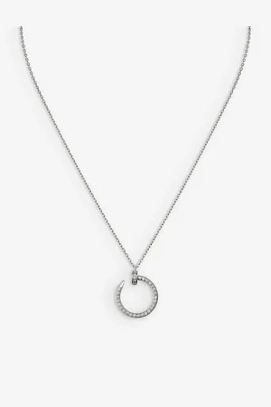 Cartier Juste Un Clou 18ct White-Gold and 0.38ct Diamond Pendant Necklace