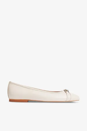 LK Bennett Womens Brielle Embellished Leather Ballet Flats