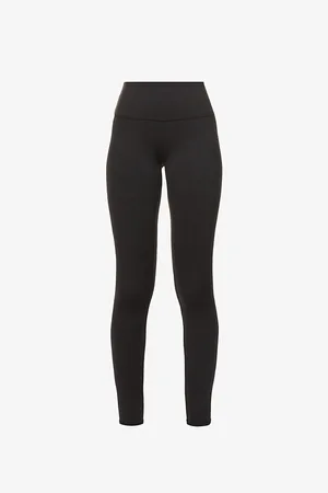 alo Womens Airbrush High-Rise Stretch-Woven Leggings