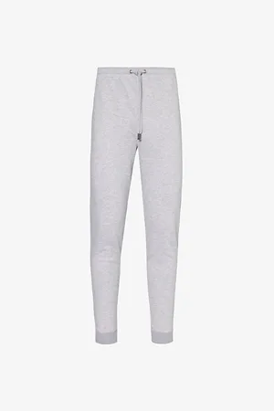 DEREK ROSE Mens Quinn Tapered Cotton-Blend Jogging Bottoms
