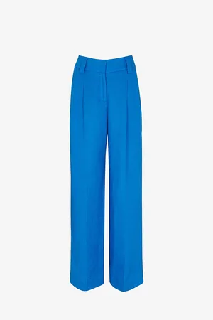 Whistles Womens Leonie Straight-Leg Mid-Rise Linen Trousers