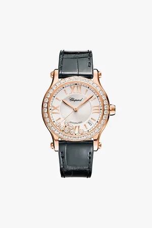 Chopard 274808-5003 Happy Sport 18ct Rose-Gold and Diamond Watch