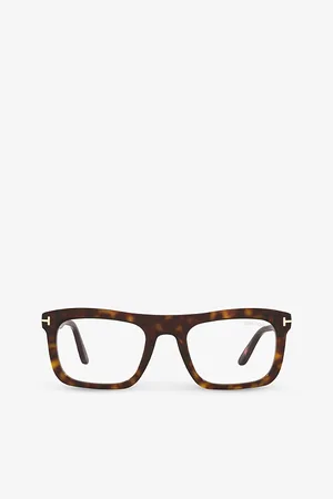 Tom Ford Womens Ft5757-B Rectangle-Framed Acetate Sunglasses