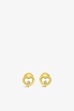 Chopard Happy Diamonds 18ct Yellow-Gold and 0.10ct Diamond Earrings