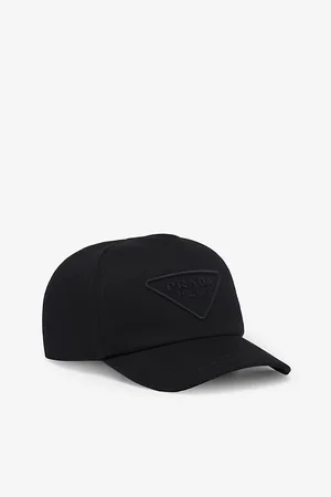 Prada Mens Logo-Embroidered Woven Baseball Cap