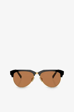 Miu Miu Womens Mu 09Zs Pilot-Frame Acetate Sunglasses