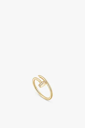 Cartier Juste Un Clou 18ct Yellow-Gold and 0.08ct Brilliant-Cut Diamond Ring