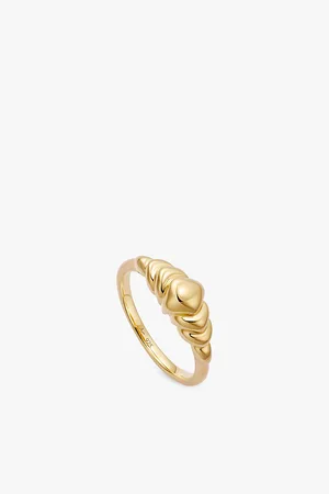 ASTLEY CLARKE Womens Aurora Bold 18ct Yellow Gold-Plated Vermeil Sterling-Silver Ring